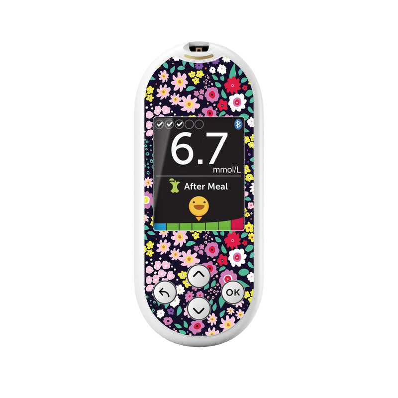 Peelz Tiny Flowers OneTouch Verio Reflect Glucometer Peelz/Stickers