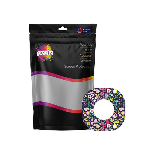 Peelz Tiny Flowers Dexcom G7 and Stelo Patch Tape - Pump Peelz Patch Medical Tape