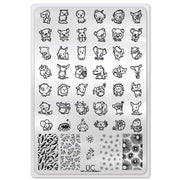 UberChic Beauty Tiny Little Animals-01 Stamping Plate