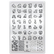 UberChic Beauty Tiny Little Animals-02 Stamping Plate