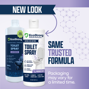 EcoStrong Discrete Toilet Spray Toilet Odor Lavender 2 x 4 oz Sprayer Bottle,16 oz Refill,4 oz Sprayer Bottle and 16 oz Refill