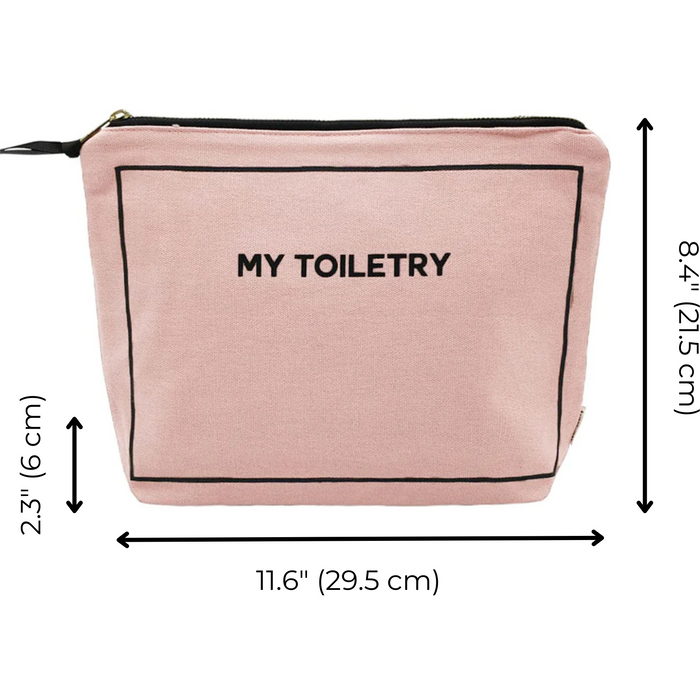 Bag-All - Toiletry Pouch With Coated Lining, Pink/Blush