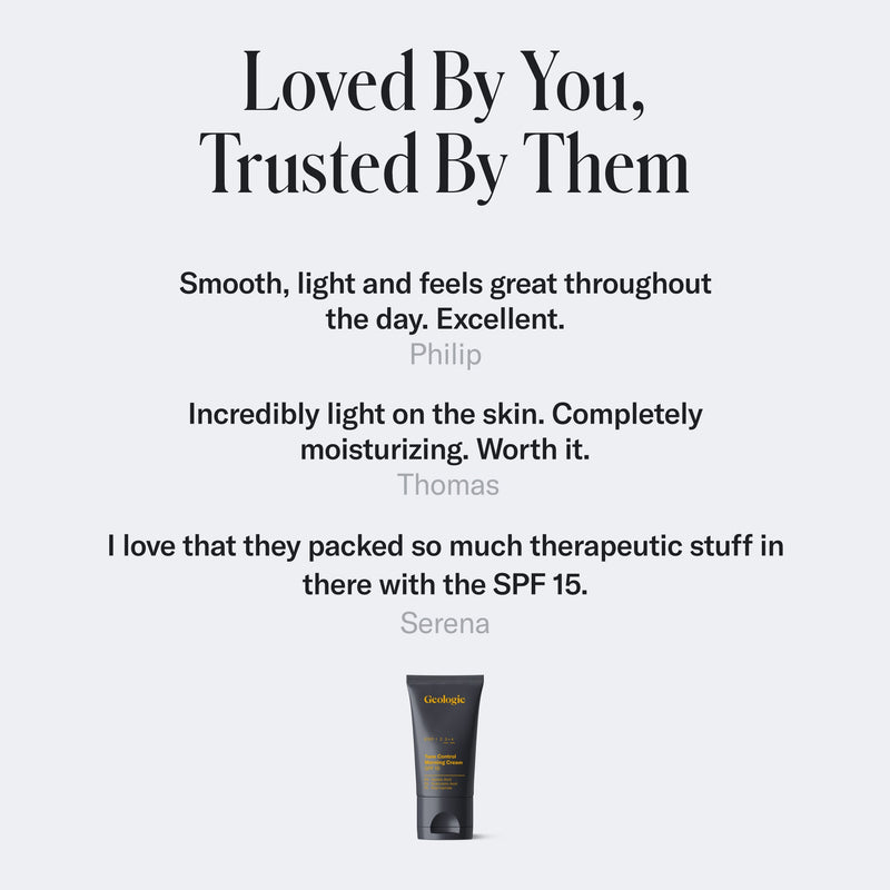 Geologie Tone Control Face Cream with SPF15 Full Size Bottle