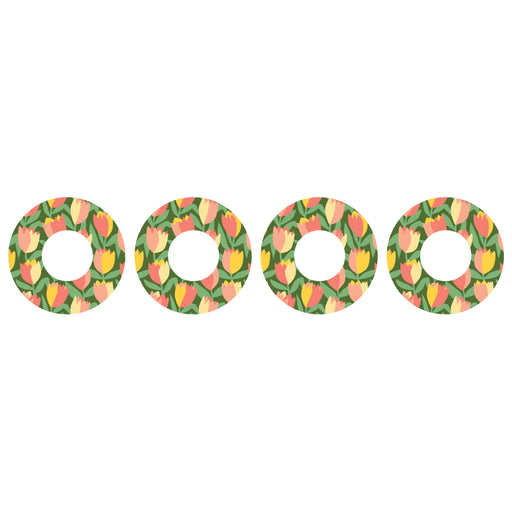 Peelz Tons Of Tulips Patch  Tape Designed for the FreeStyle Libre 2 Patch Medical Tape