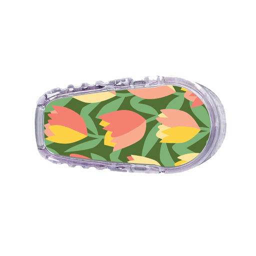 Peelz Tons Of Tulips Sticker Designed for the DEXCOM Transmitter Peelz/Stickers