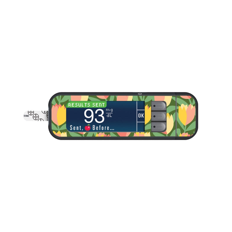 Peelz Tons Of Tulips for Bayer Contour Next Glucometer Peelz/Stickers