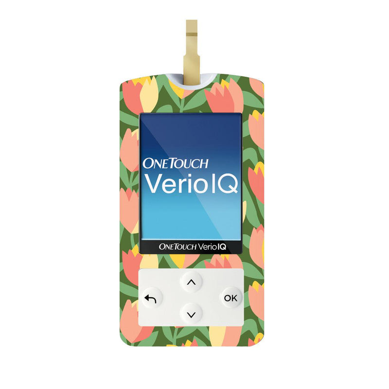 Peelz Tons Of Tulips for OneTouch Verio IQ Glucometer Peelz/Stickers