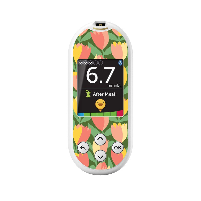 Peelz Tons Of Tulips for OneTouch Verio Reflect Glucometer Peelz/Stickers