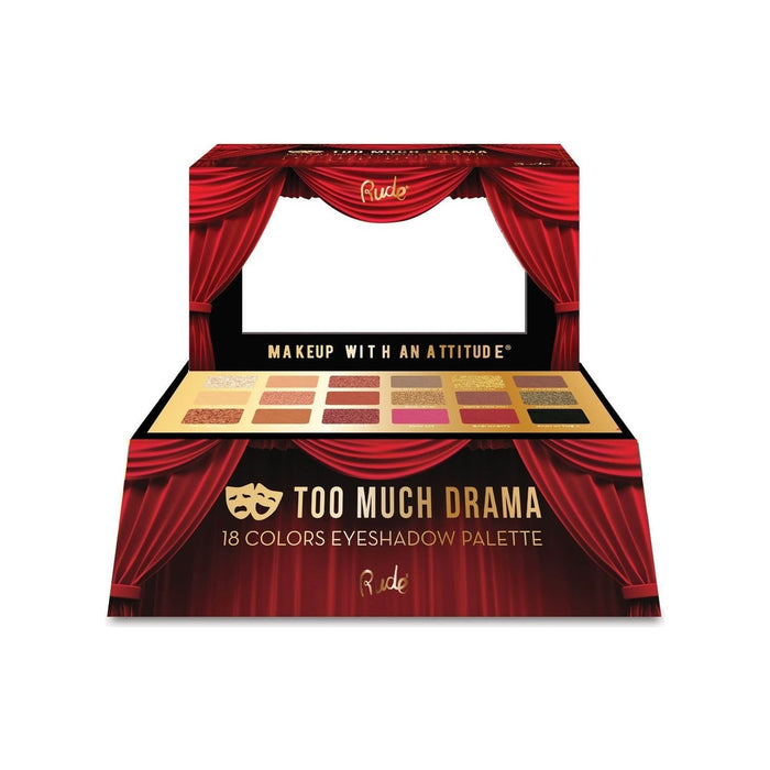 Rude Cosmetics - Rude Cosmetics - Too Much Drama Eyeshadow Palette Display Set, 24pcs