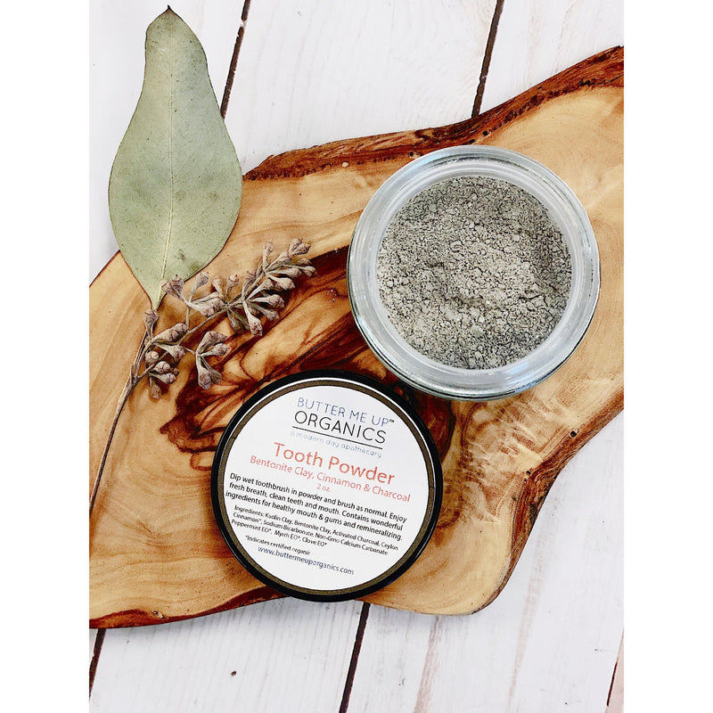 Butter Me Up Organics Tooth Powder / Toothpaste / Organic Tooth Powder / Organic Tooth Paste/ Organic Toothpaste / Clay Tooth Paste / Remineralizing Tooth Powder Teeth