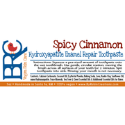 By Robin Creations Enamel Repair Remineralizing Toothpaste with Hydroxyapatite Toothpaste White Smoke 1 Tube / Fresh Peppermint,1 Tube / Cool Wintergreen,1 Tube / Spicy Cinnamon,3 Tubes / Fresh Peppermint,3 Tubes / Cool Wintergreen,3 Tubes / Spicy Cinnamon
