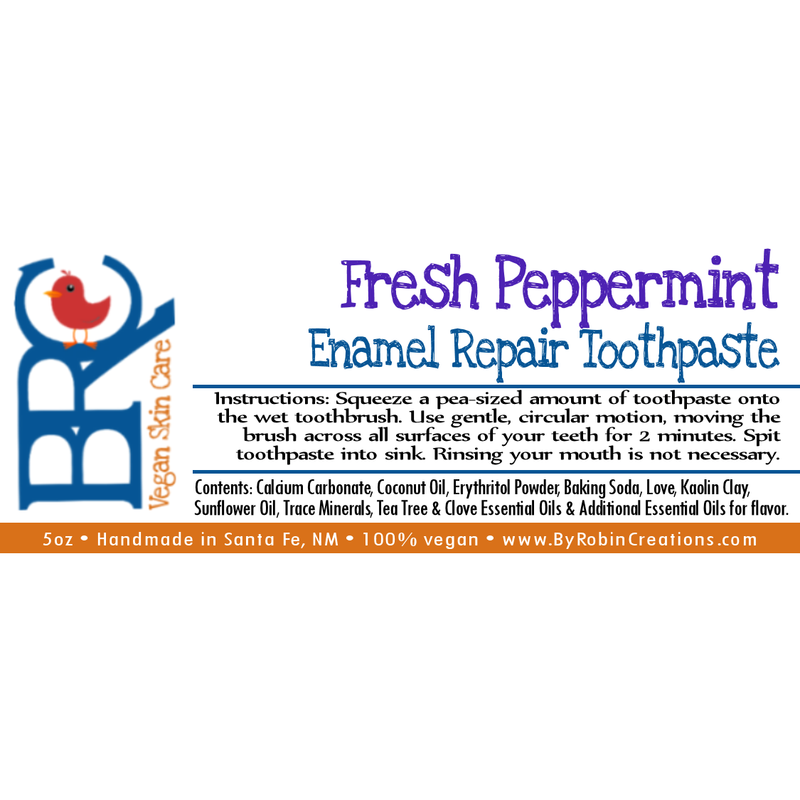By Robin Creations New Biodegradable Packaging! Enamel Repair Remineralizing Toothpaste Toothpaste