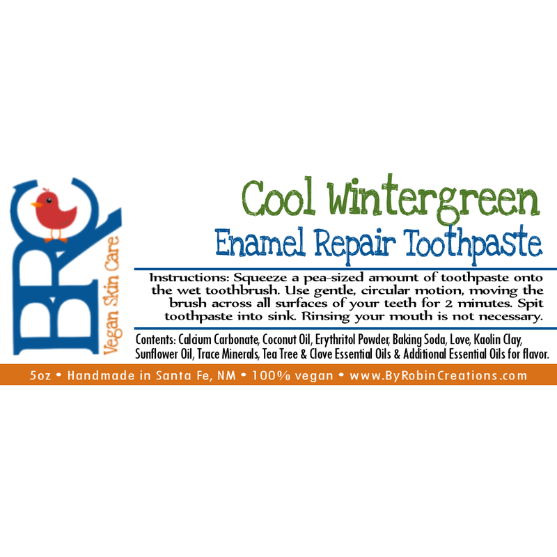 By Robin Creations New Biodegradable Packaging! Enamel Repair Remineralizing Toothpaste Toothpaste