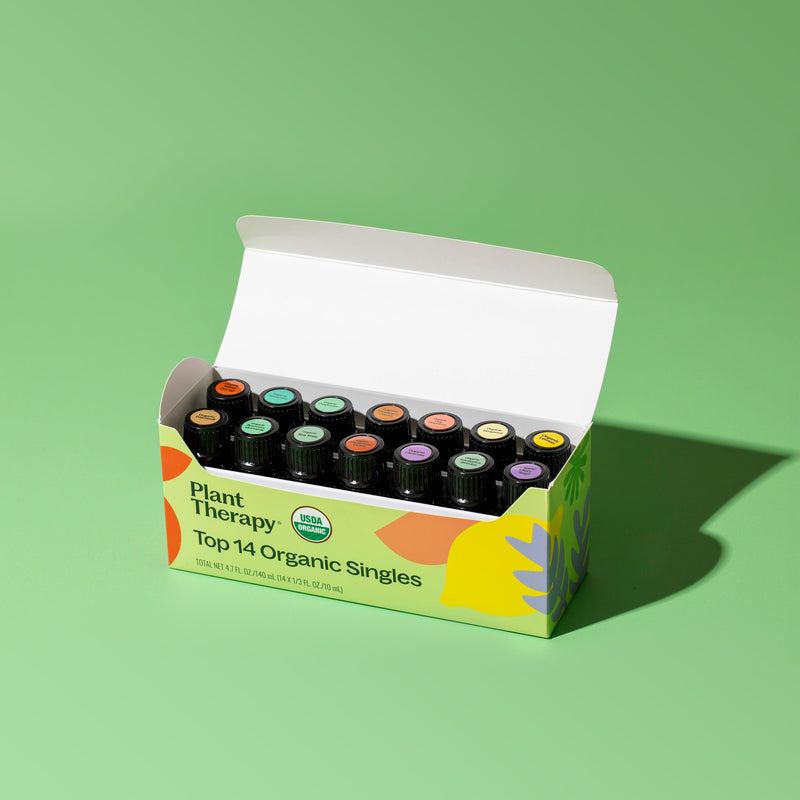 Plant Therapy Top 14 Organic Singles Set Essential Oil