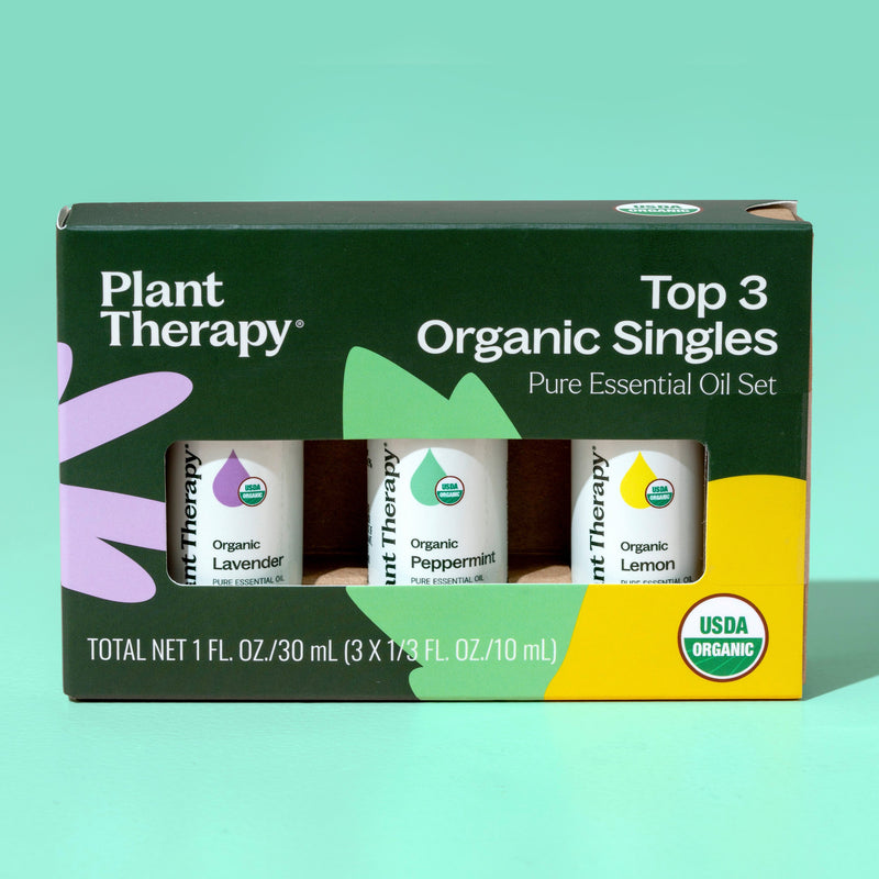 Plant Therapy Top 3 Organic Singles Set Essential Oil