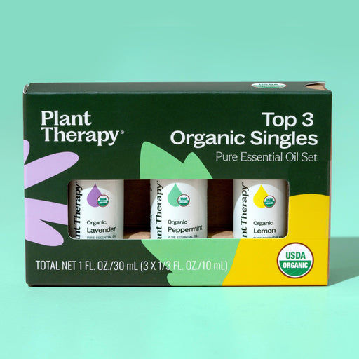 Plant Therapy Top 3 Organic Singles Set Essential Oil