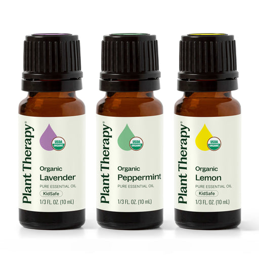 Plant Therapy Top 3 Organic Singles Set Essential Oil