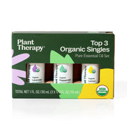 Plant Therapy Top 3 Organic Singles Set Essential Oil