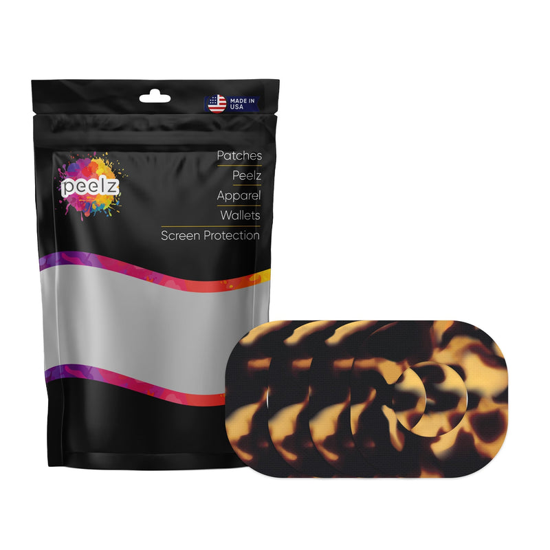 Peelz Tortoise Shell Dexcom G7 and Stelo Patch Tape - Pump Peelz Patch Medical Tape