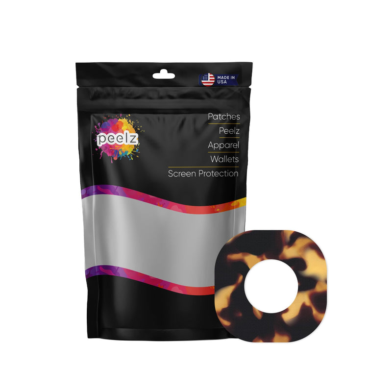 Peelz Tortoise Shell Dexcom G7 and Stelo Patch Tape - Pump Peelz Patch Medical Tape
