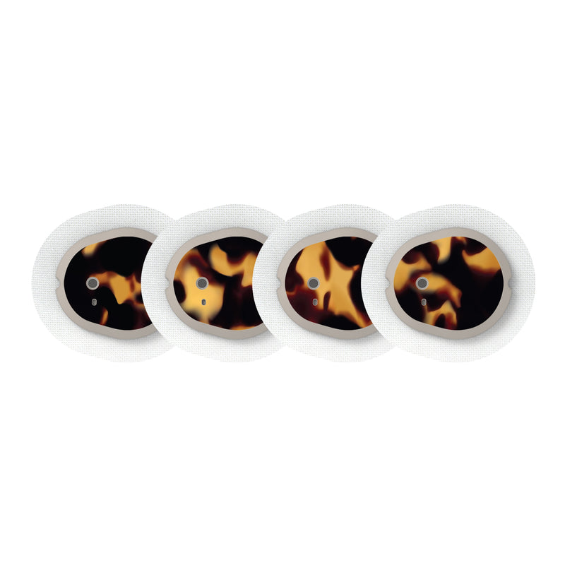 Peelz Tortoise Shell Sticker Designed for the DEXCOM G7 and Stelo Transmitter Peelz/Stickers