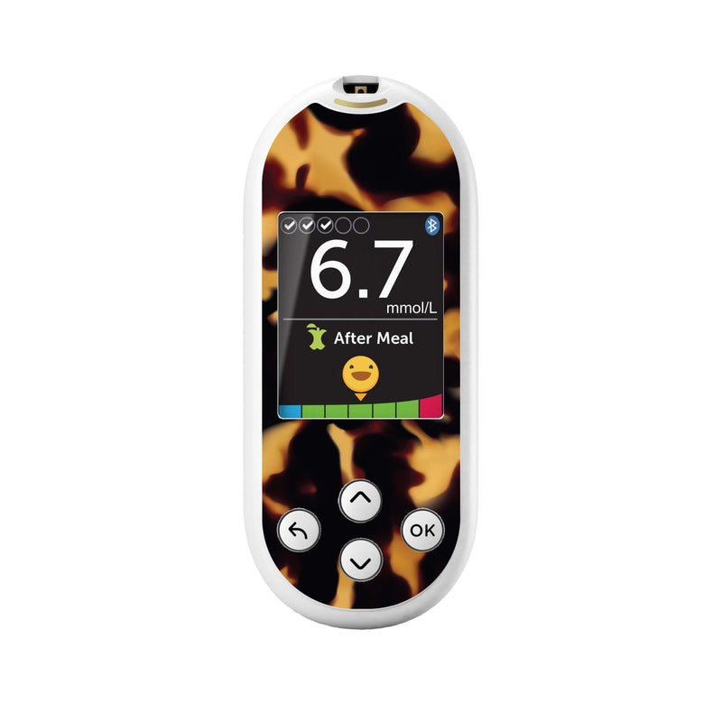 Peelz Tortoise Shell for OneTouch Verio Reflect Glucometer Peelz/Stickers