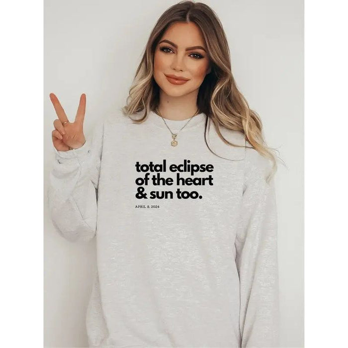 Total Eclipse Heart Sun Eclipse Graphic Sweatshirt