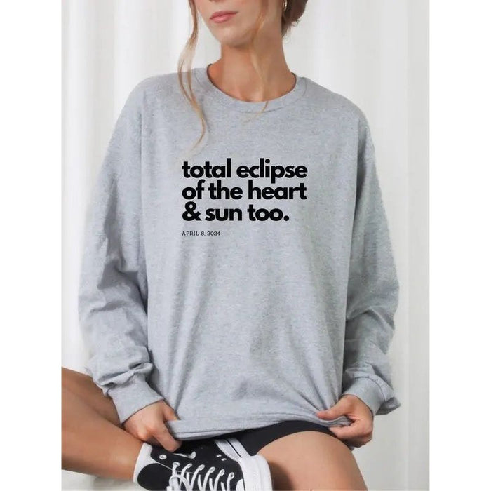 Total Eclipse Heart Sun Eclipse Graphic Sweatshirt