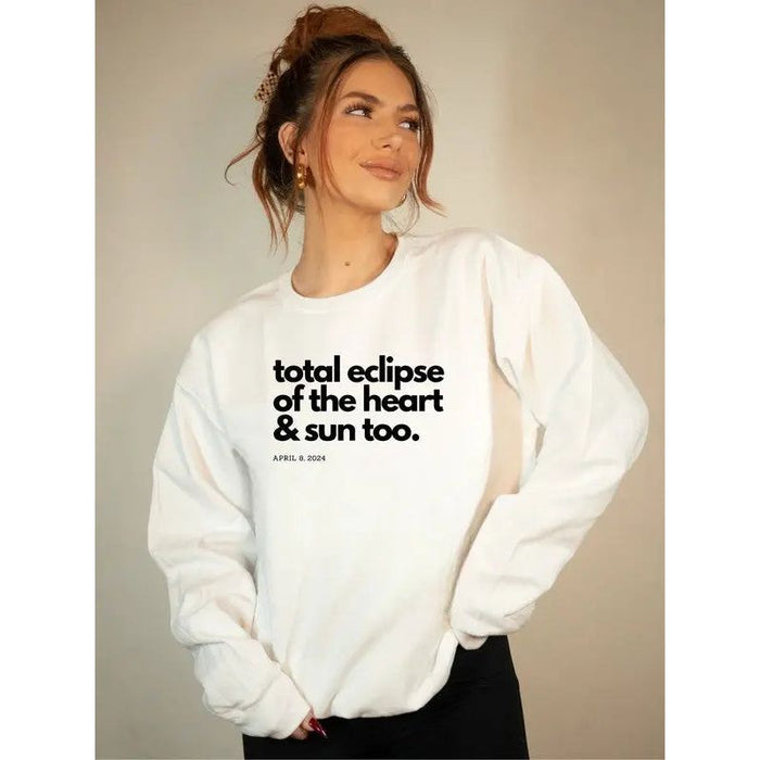 Total Eclipse Heart Sun Eclipse Graphic Sweatshirt