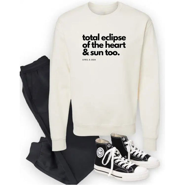 Total Eclipse Heart Sun Eclipse Graphic Sweatshirt