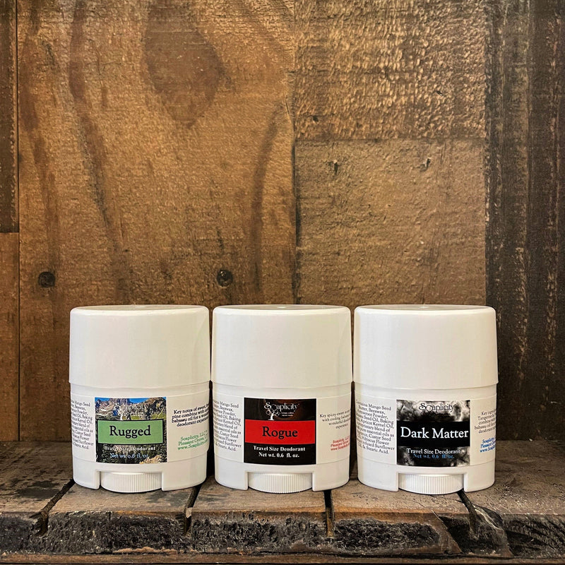 Soaplicity Travel Size Mini Deodorants Deodorant