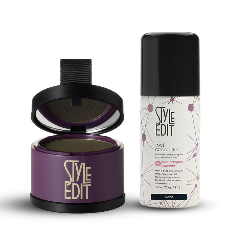 Style Edit Root Touch Up Powder and Travel Size Spray Duo Gift Set
