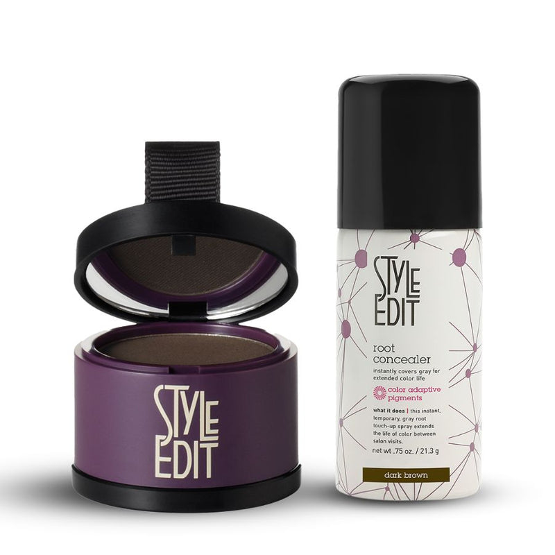Style Edit Root Touch Up Powder and Travel Size Spray Duo Gift Set