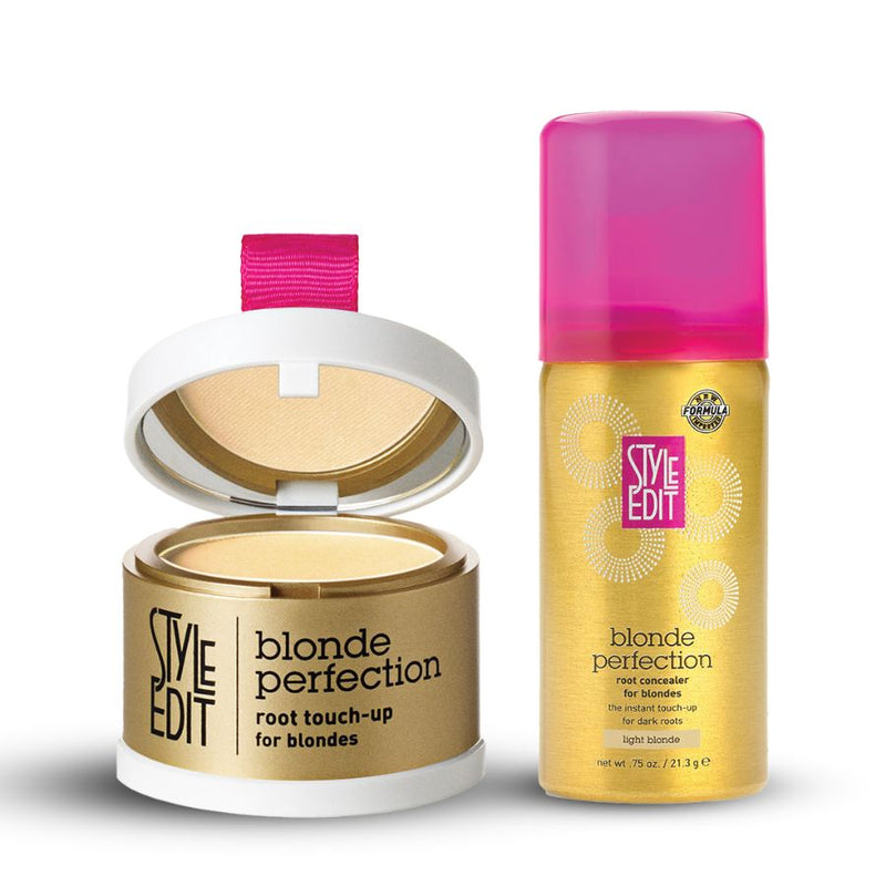 Style Edit Blonde Travel Duo: Touch Up Powder and Travel Sized Concealer Spray
