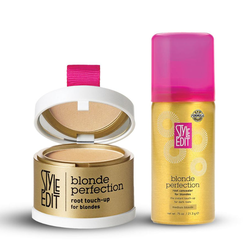 Style Edit Blonde Travel Duo: Touch Up Powder and Travel Sized Concealer Spray