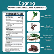 Teeccino Holiday Eggnog Herbal Coffee Herbal Coffee