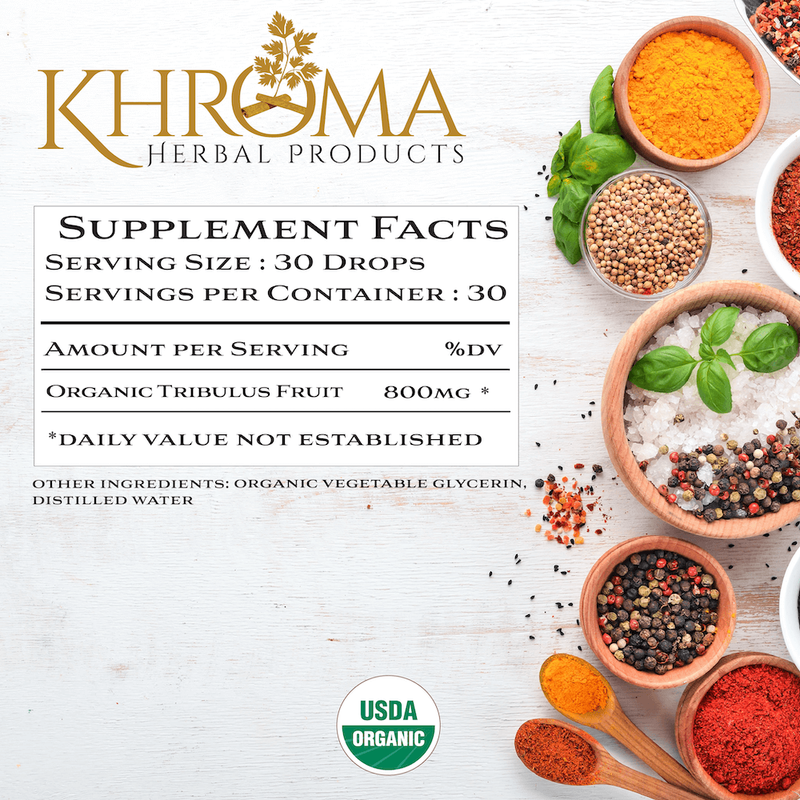 Khroma Herbal Products Organic Tribulus Supplements