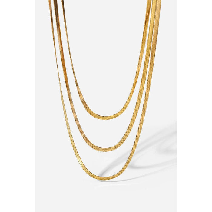 Triple-Layered Snake Chain Necklace