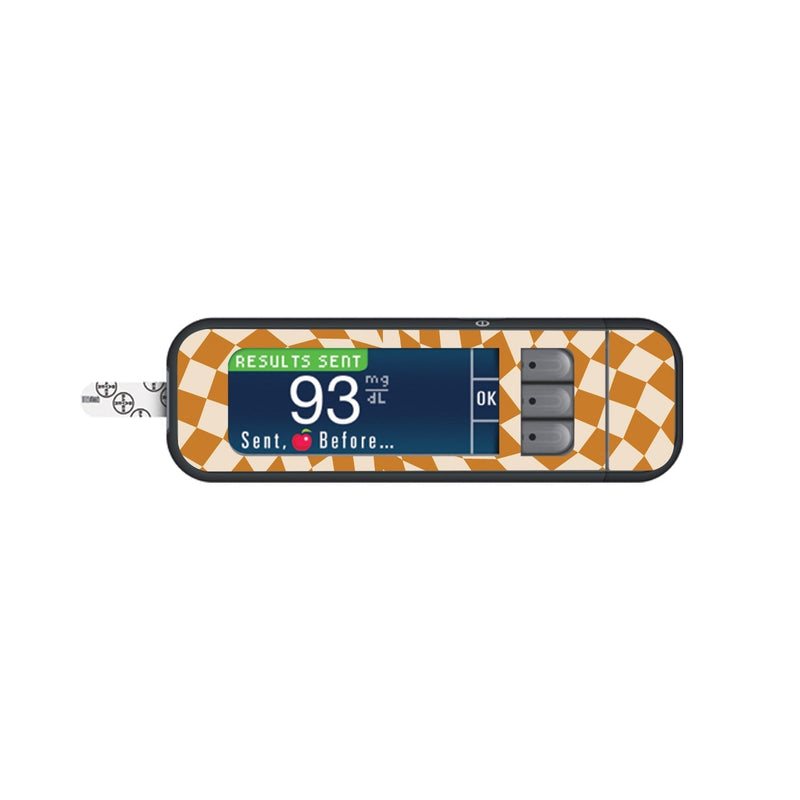 Peelz Trippy Retro for Bayer Contour Next Glucometer Peelz/Stickers