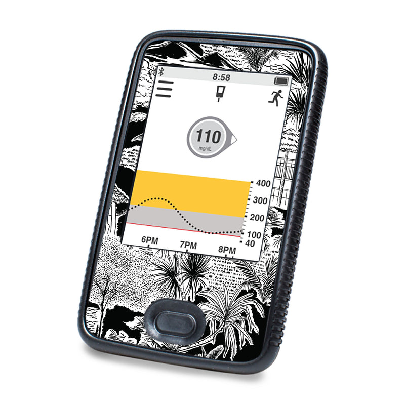 Peelz Tropical Sketch DEXCOM G6 Touchscreen Receiver Peelz/Stickers