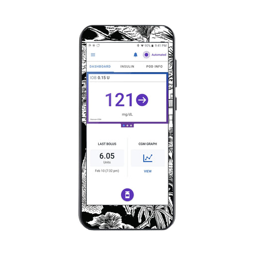 Peelz Tropical Sketch Sticker for Omnipod® 5 Controller – Pump Peelz Peelz/Stickers