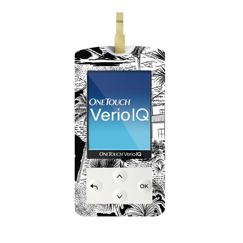 Peelz Tropical Sketch for OneTouch Verio IQ Glucometer Peelz/Stickers