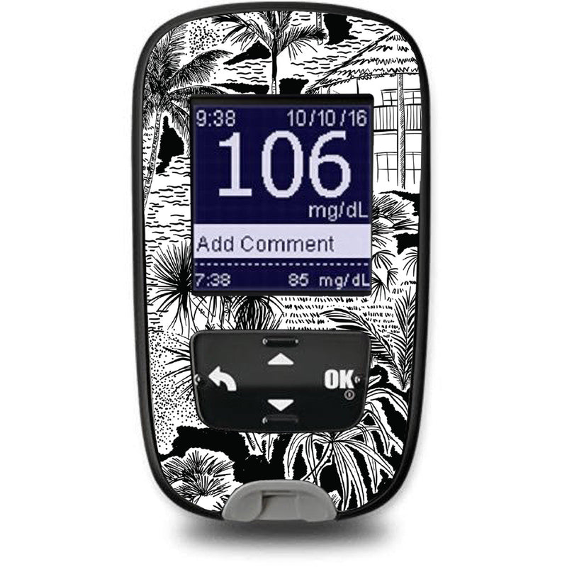 Peelz Tropical Sketch for the Accu-Chek Guide Glucometer Peelz/Stickers