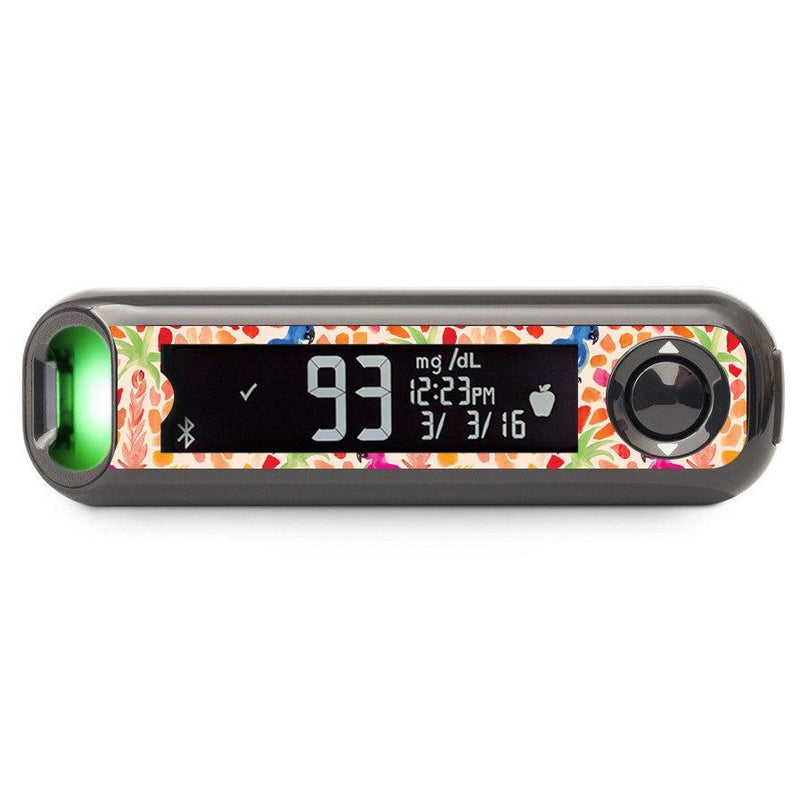 Peelz Tropical Watercolor Bayer Contour© Next One Glucometer Peelz/Stickers