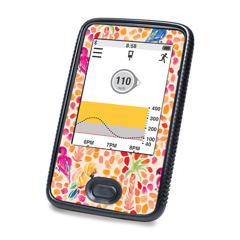 Peelz Tropical Watercolor DEXCOM G6 Touchscreen Receiver Peelz/Stickers