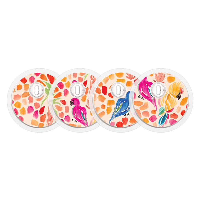 Peelz Tropical Watercolor Sticker Designed for the FreeStyle Libre 3 Plus & Lingo  Sensor Peelz/Stickers