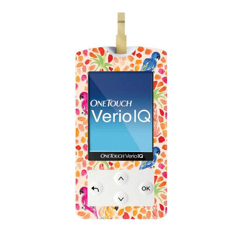 Peelz Tropical Watercolor for OneTouch Verio IQ Glucometer Peelz/Stickers