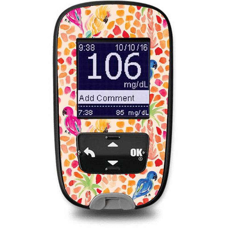 Peelz Tropical Watercolor for the Accu-Chek Guide Glucometer Peelz/Stickers