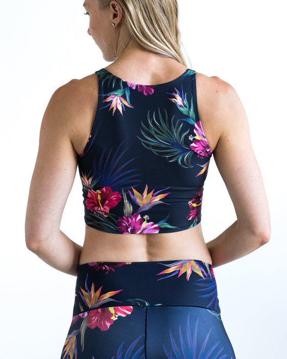 Tropical Floral Crop Top