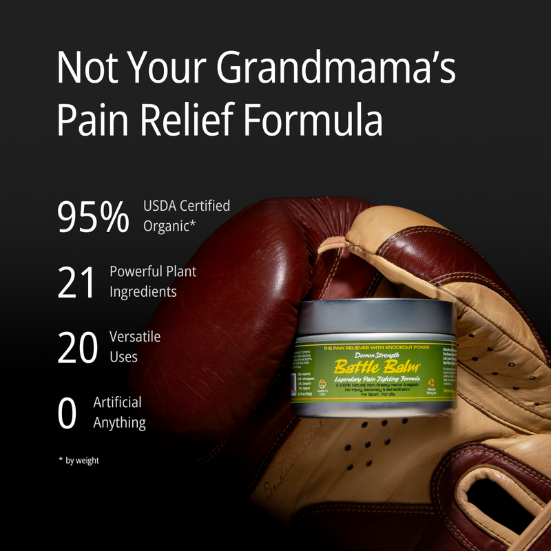 Battle Balm® Battle Balm® - Demon Strength All Natural & Organic Pain Relief Cream Topical analgesic, pain relief ointment, muscle rub